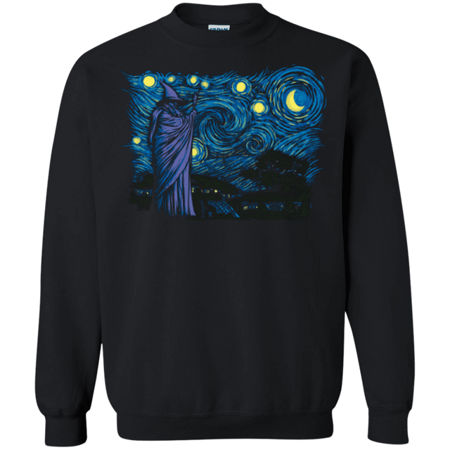 Sweatshirts Black / Small Starry Hobbiton Crewneck Sweatshirt