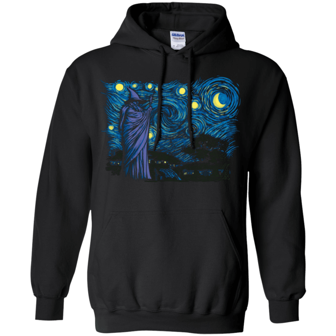 Sweatshirts Black / Small Starry Hobbiton Pullover Hoodie