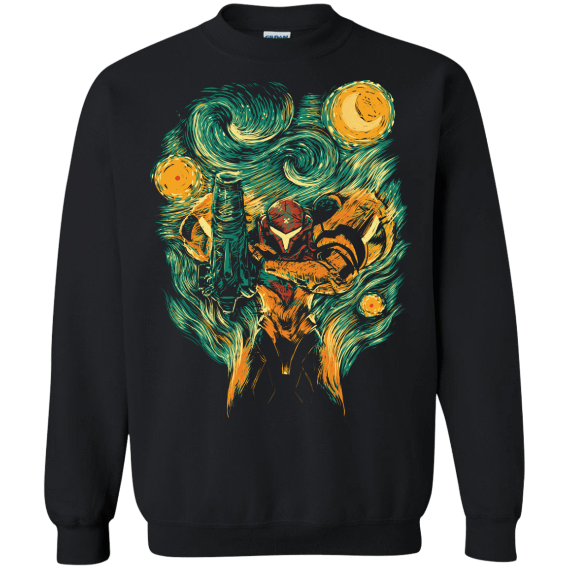 Sweatshirts Black / S Starry Hunter Crewneck Sweatshirt
