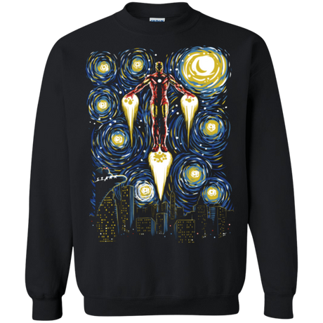 Sweatshirts Black / Small Starry Iron Crewneck Sweatshirt