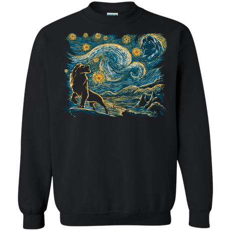 Sweatshirts Black / S Starry King Crewneck Sweatshirt