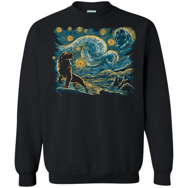 Sweatshirts Black / S Starry King Crewneck Sweatshirt