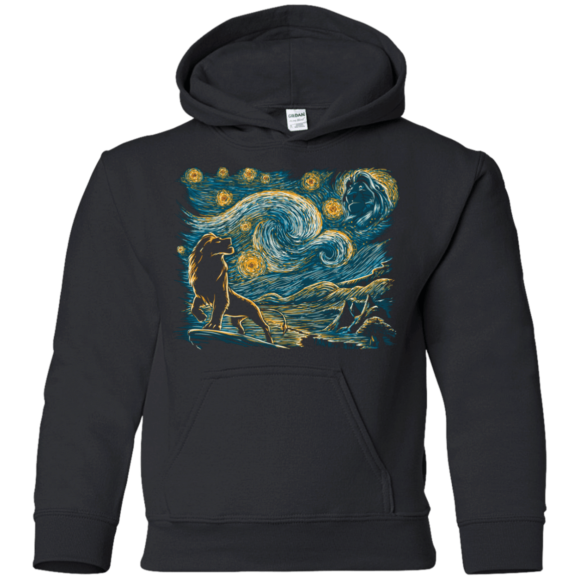 Sweatshirts Black / YS Starry King Youth Hoodie