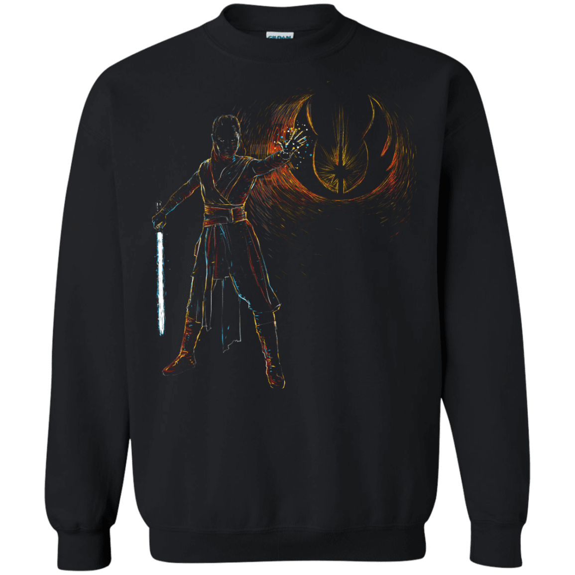 Sweatshirts Black / Small Starry knight Rey Crewneck Sweatshirt