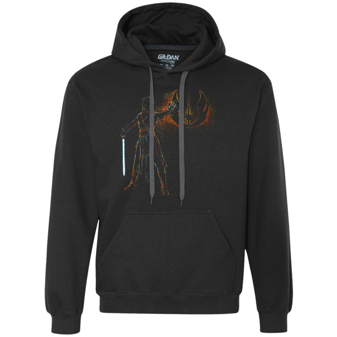 Sweatshirts Black / Small Starry knight Rey Premium Fleece Hoodie