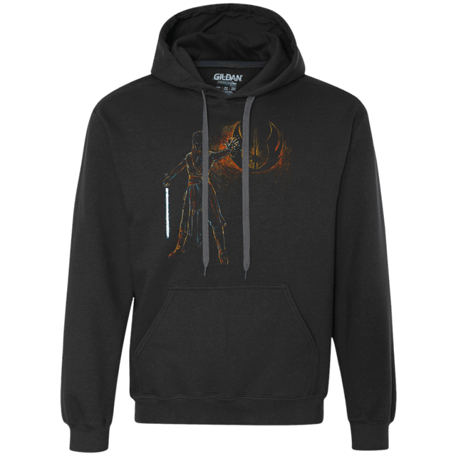 Sweatshirts Black / Small Starry knight Rey Premium Fleece Hoodie