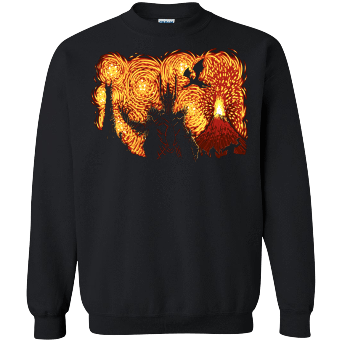 Sweatshirts Black / Small Starry Middle Earth Crewneck Sweatshirt