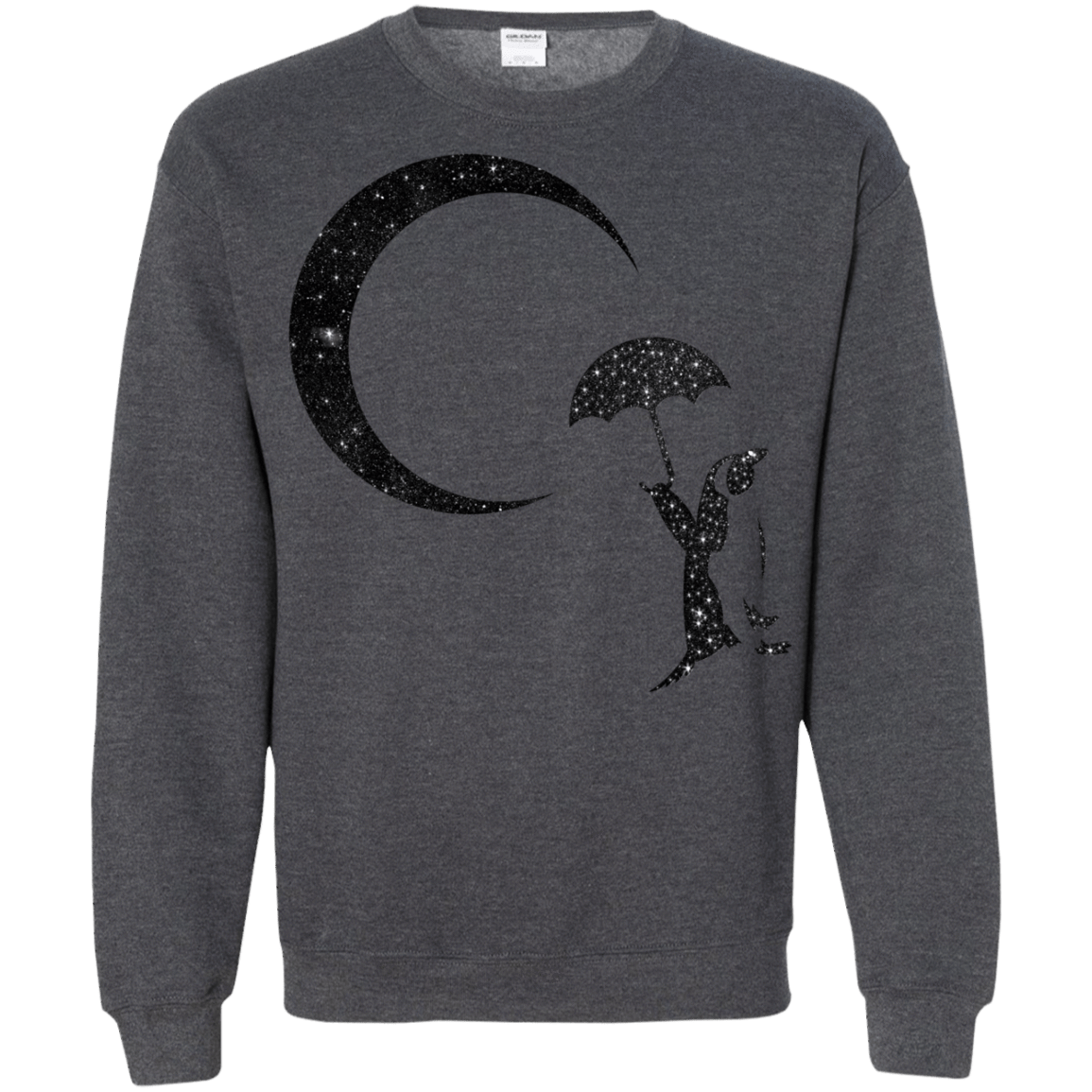 Sweatshirts Dark Heather / S Starry Penquin Crewneck Sweatshirt