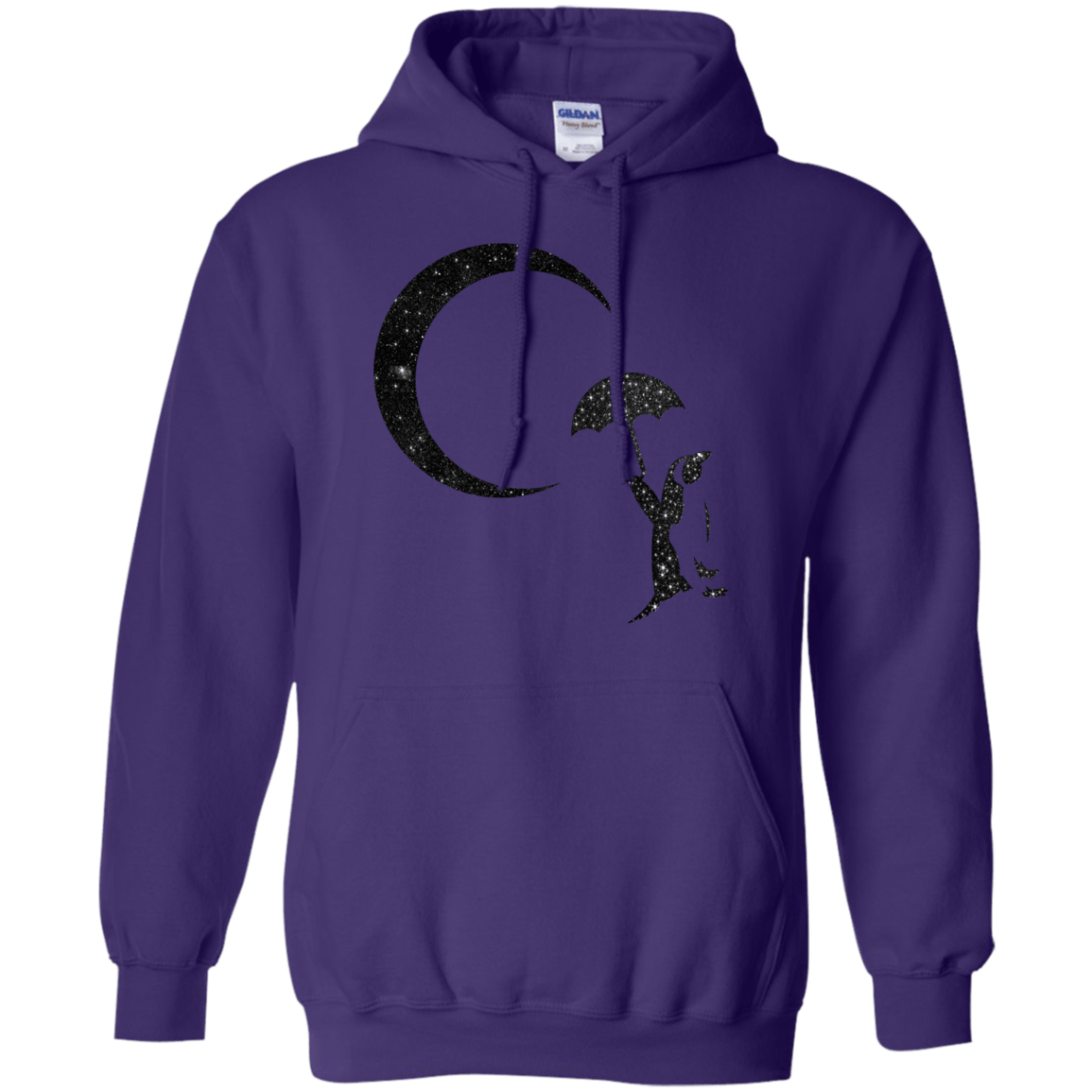 Sweatshirts Purple / S Starry Penquin Pullover Hoodie