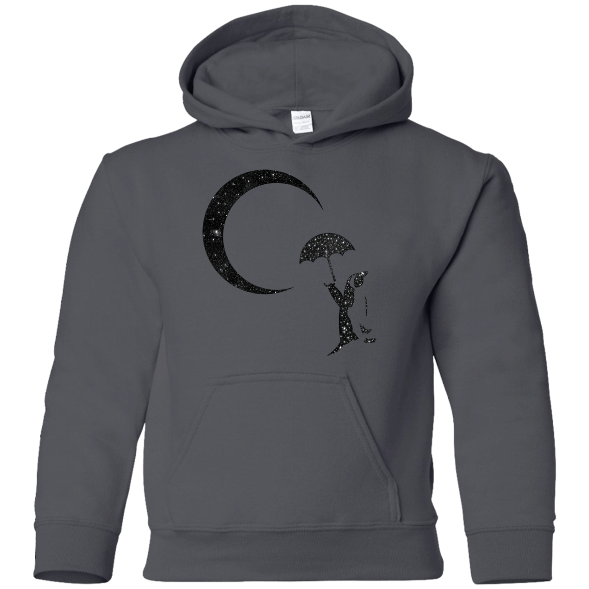 Sweatshirts Charcoal / YS Starry Penquin Youth Hoodie