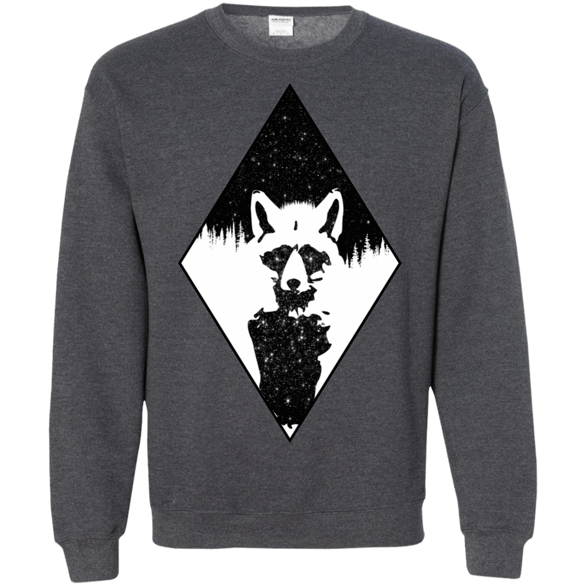 Sweatshirts Dark Heather / S Starry Raccoon Crewneck Sweatshirt