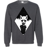 Sweatshirts Dark Heather / S Starry Raccoon Crewneck Sweatshirt