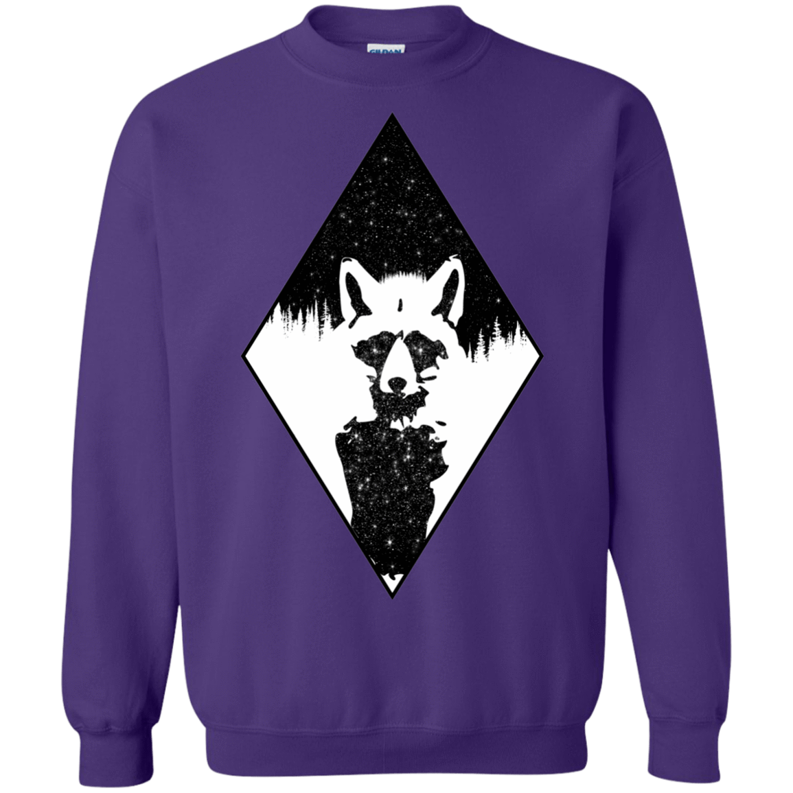 Sweatshirts Purple / S Starry Raccoon Crewneck Sweatshirt