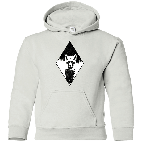 Sweatshirts White / YS Starry Raccoon Youth Hoodie