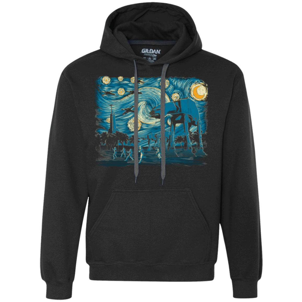 Sweatshirts Black / Small Starry Scarif Premium Fleece Hoodie