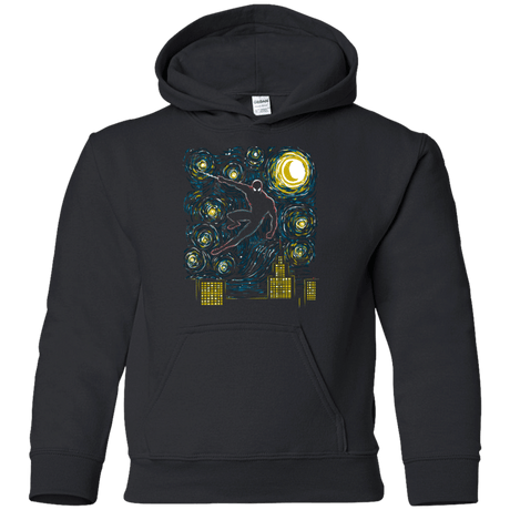 Sweatshirts Black / YS Starry Spider Youth Hoodie
