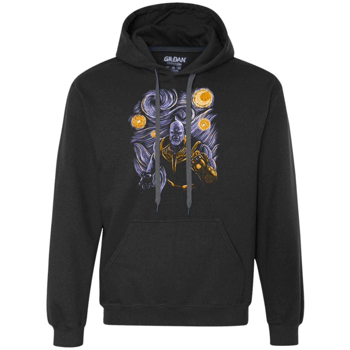 Sweatshirts Black / S Starry Thanos Premium Fleece Hoodie