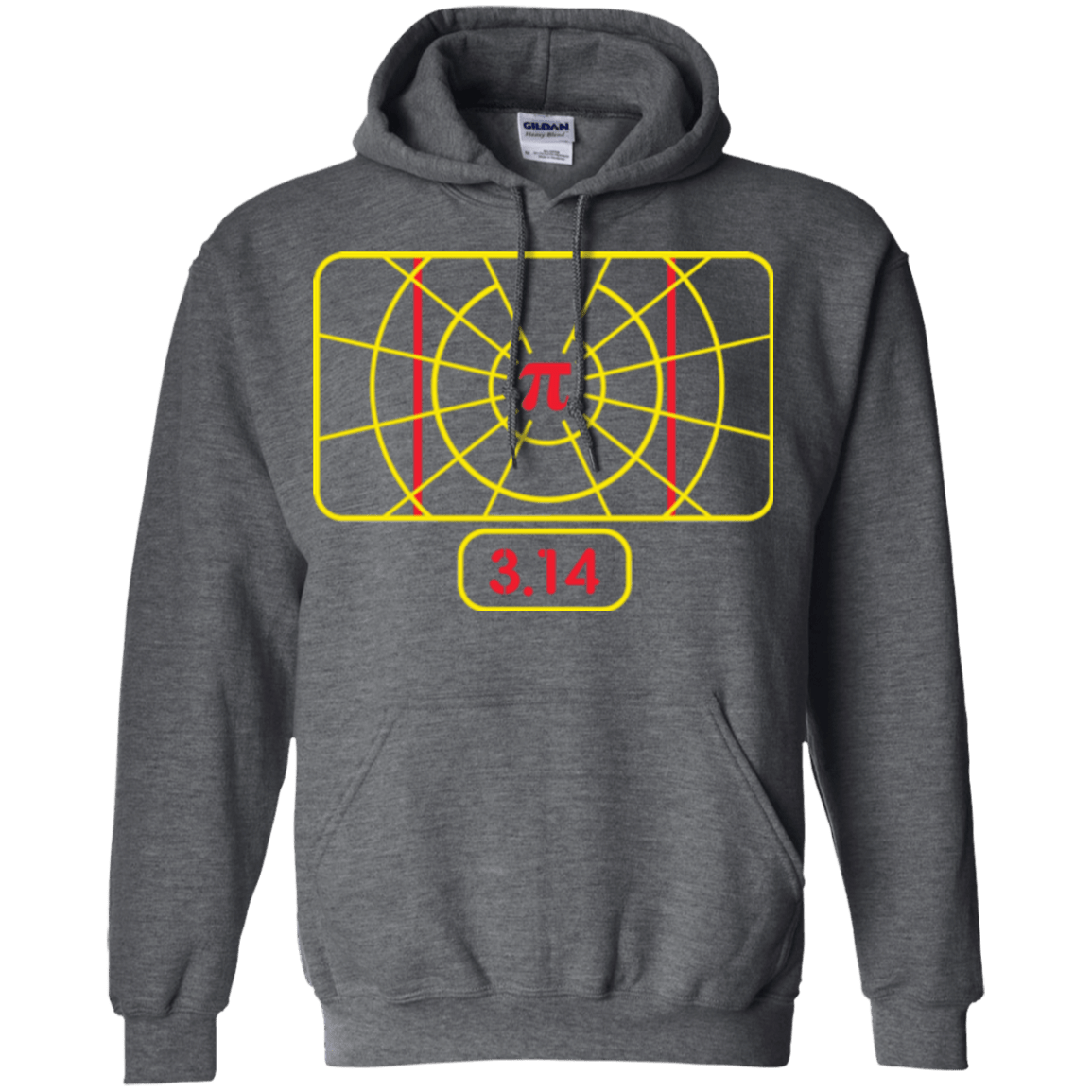 Sweatshirts Dark Heather / Small Stay on Pi Pullover Hoodie