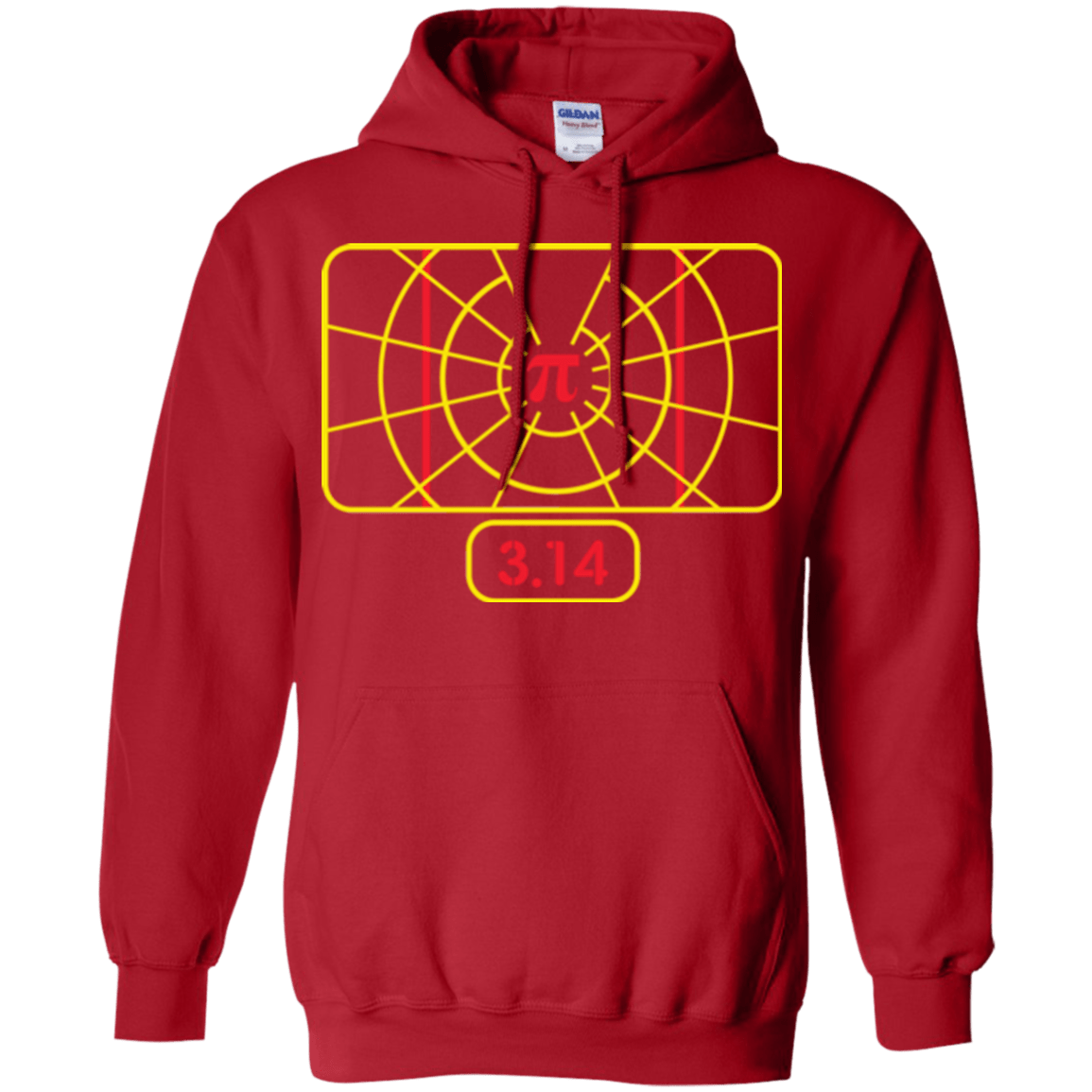 Sweatshirts Red / Small Stay on Pi Pullover Hoodie