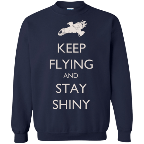 Sweatshirts Navy / Small Stay Shiny Crewneck Sweatshirt