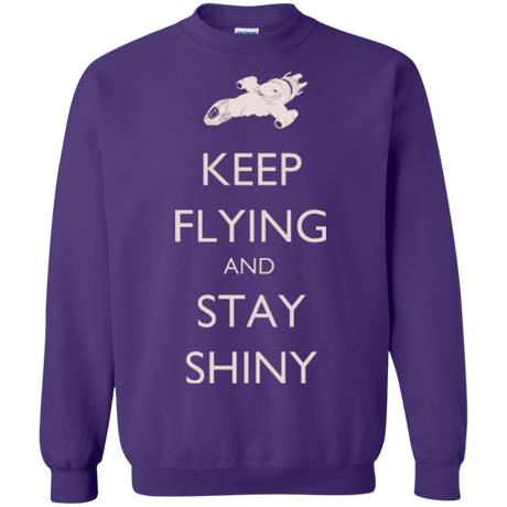 Sweatshirts Purple / Small Stay Shiny Crewneck Sweatshirt