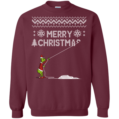 Sweatshirts Maroon / S Stealing Christmas 1.0 Crewneck Sweatshirt