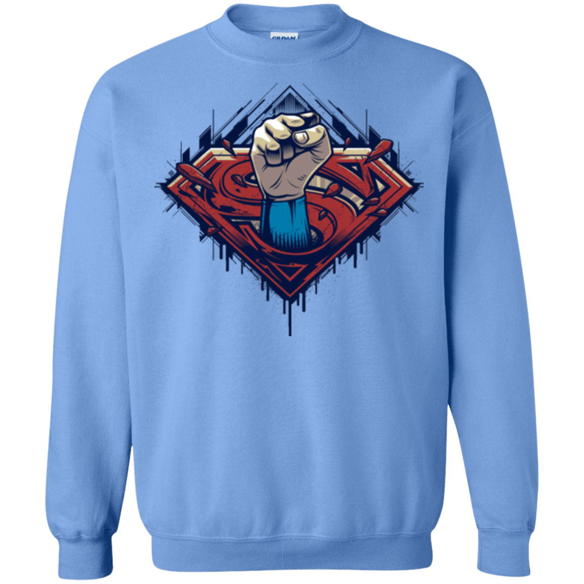 Sweatshirts Carolina Blue / Small Steel Hero Crewneck Sweatshirt