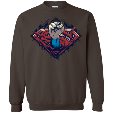 Sweatshirts Dark Chocolate / Small Steel Hero Crewneck Sweatshirt