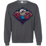 Sweatshirts Dark Heather / Small Steel Hero Crewneck Sweatshirt