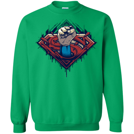 Sweatshirts Irish Green / Small Steel Hero Crewneck Sweatshirt