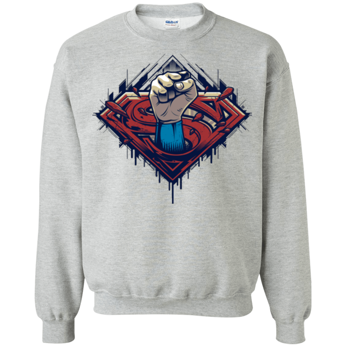 Sweatshirts Sport Grey / Small Steel Hero Crewneck Sweatshirt