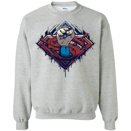 Sweatshirts Sport Grey / Small Steel Hero Crewneck Sweatshirt