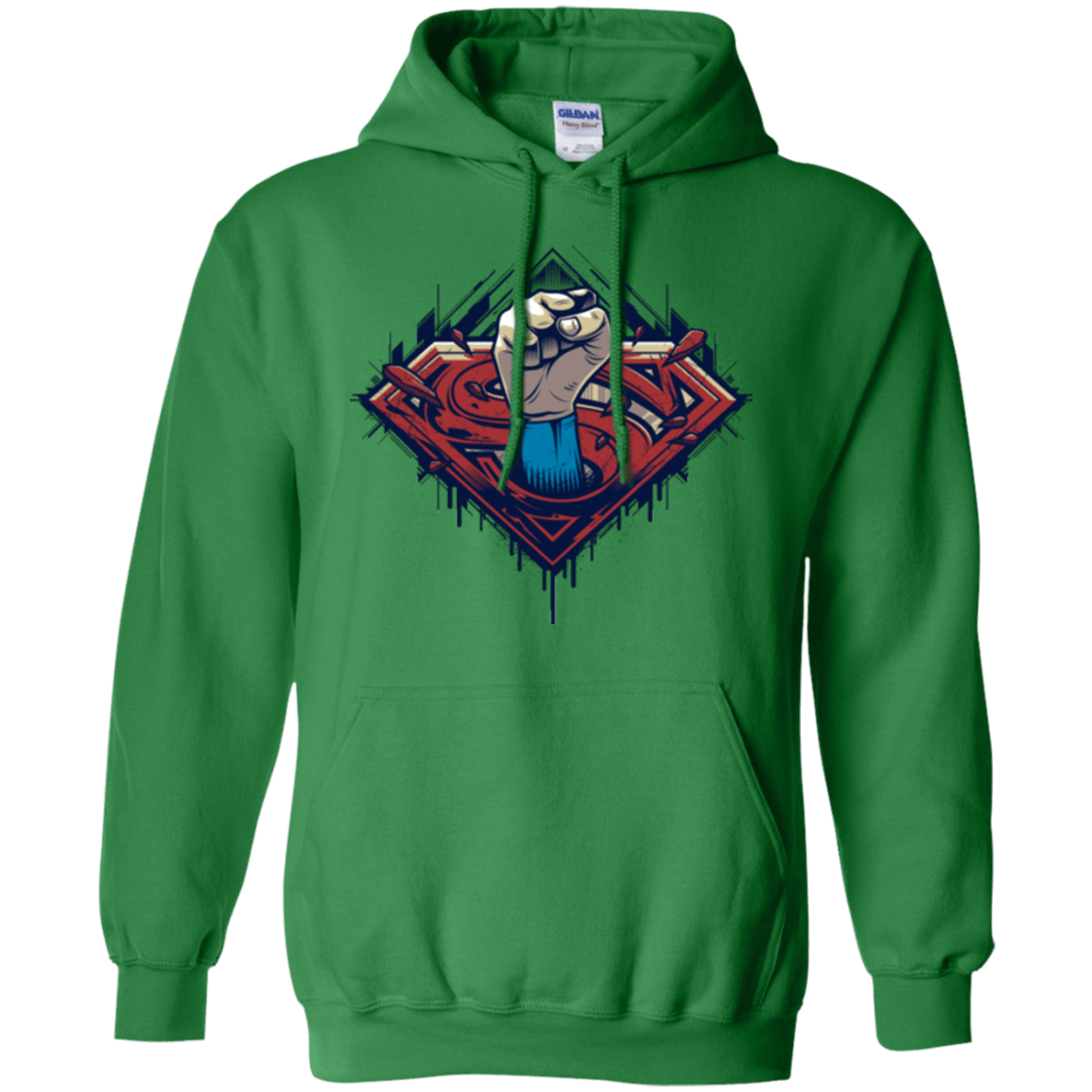 Sweatshirts Irish Green / Small Steel Hero Pullover Hoodie