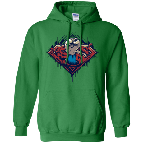 Sweatshirts Irish Green / Small Steel Hero Pullover Hoodie