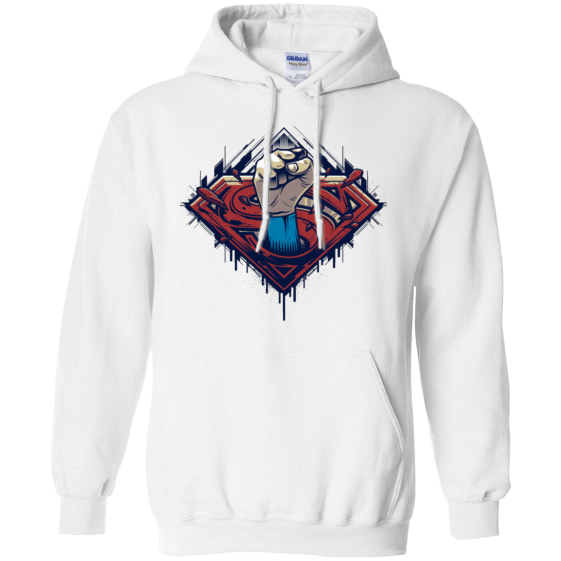 Sweatshirts White / Small Steel Hero Pullover Hoodie