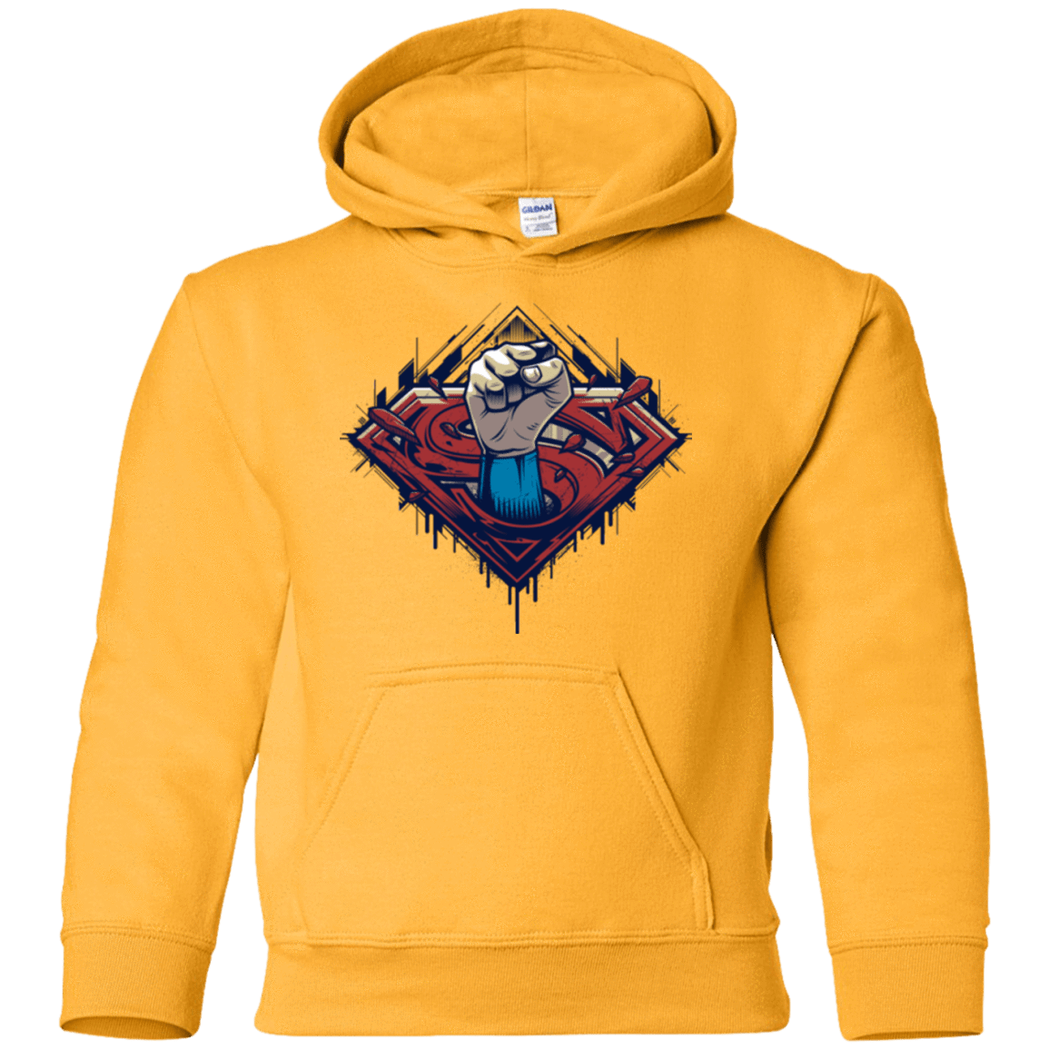 Sweatshirts Gold / YS Steel Hero Youth Hoodie