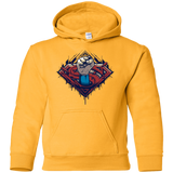 Sweatshirts Gold / YS Steel Hero Youth Hoodie