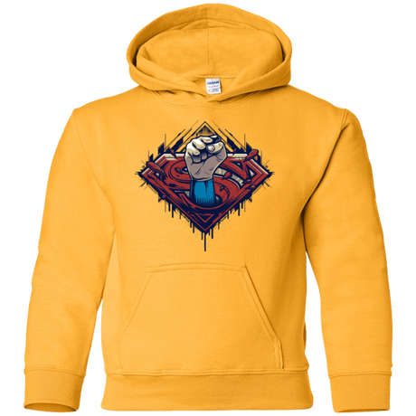 Sweatshirts Gold / YS Steel Hero Youth Hoodie