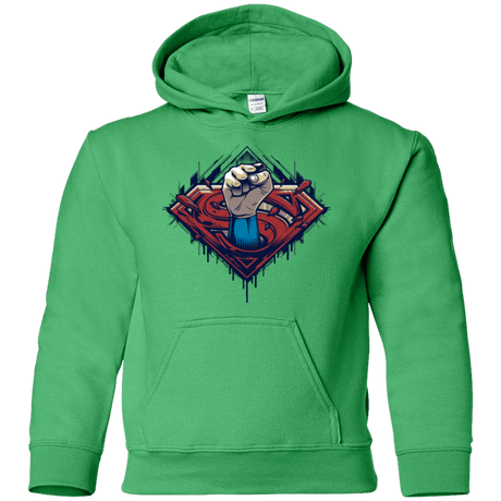 Sweatshirts Irish Green / YS Steel Hero Youth Hoodie