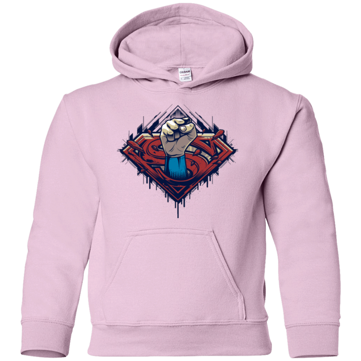 Sweatshirts Light Pink / YS Steel Hero Youth Hoodie