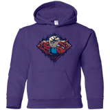 Sweatshirts Purple / YS Steel Hero Youth Hoodie