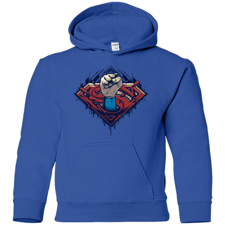 Sweatshirts Royal / YS Steel Hero Youth Hoodie