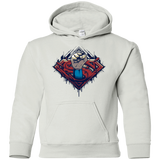 Sweatshirts White / YS Steel Hero Youth Hoodie