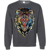 Sweatshirts Dark Heather / S Stencil Lion Crewneck Sweatshirt