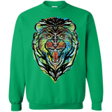 Sweatshirts Irish Green / S Stencil Lion Crewneck Sweatshirt