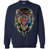 Sweatshirts Navy / S Stencil Lion Crewneck Sweatshirt