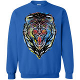 Sweatshirts Royal / S Stencil Lion Crewneck Sweatshirt