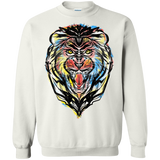 Sweatshirts White / S Stencil Lion Crewneck Sweatshirt