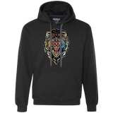 Sweatshirts Black / S Stencil Lion Premium Fleece Hoodie