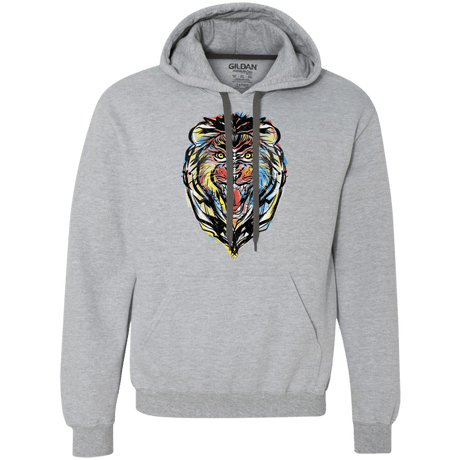 Sweatshirts Sport Grey / S Stencil Lion Premium Fleece Hoodie